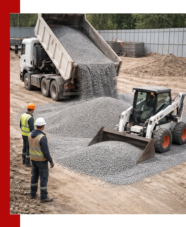 Доставка и продажа гранитного щебня фракции 0-5 в Барабинске