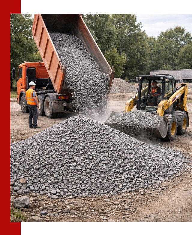 Купить гранитный щебень фракции 5–10 в Барабинске с доставкой