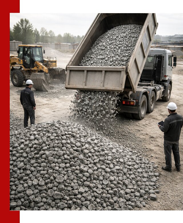 Доставка гранитного щебня фракции 20-40 в Барабинске