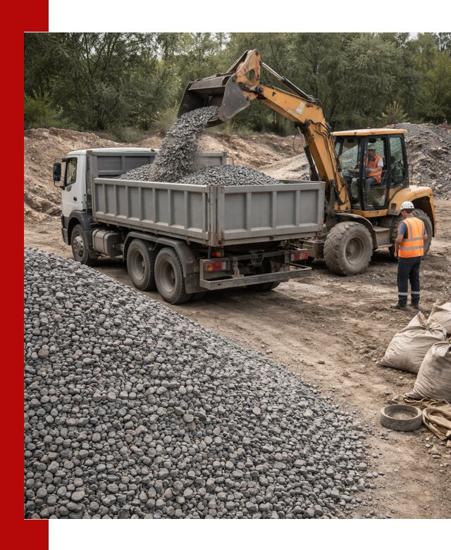 Доставка гравийного щебня в Барабинске оптом и в розницу