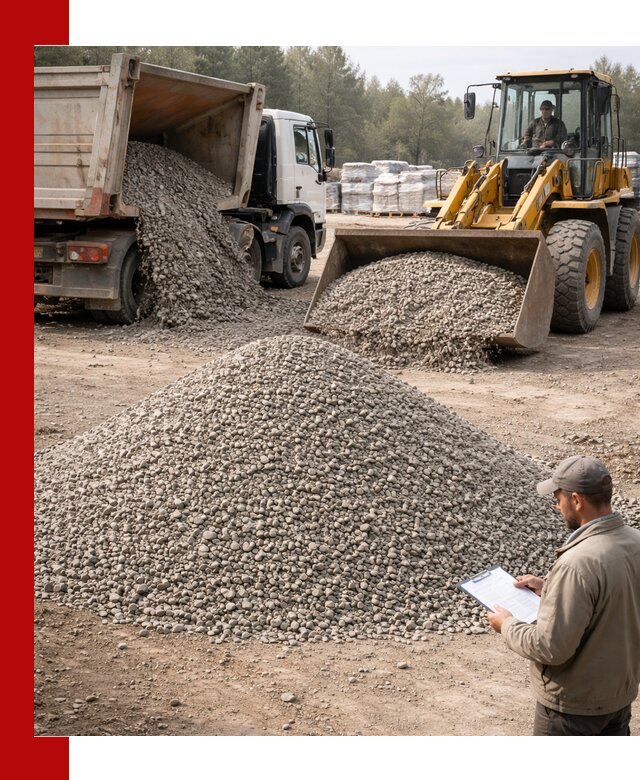 Гравийный щебень фракция 5–10 с доставкой в Барабинске
