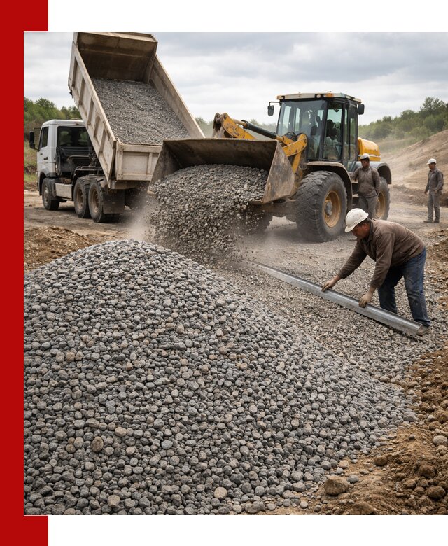 Гравийный щебень фракция 5-20 с доставкой в Барабинске