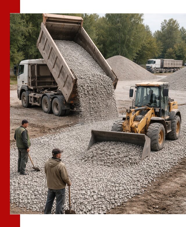 Купить гравийный щебень фракция 20-40 в Барабинске с доставкой