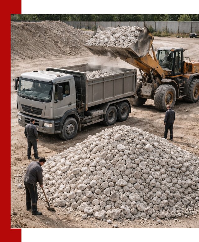 Известняковый щебень фракция 70–150 с доставкой в Барабинске