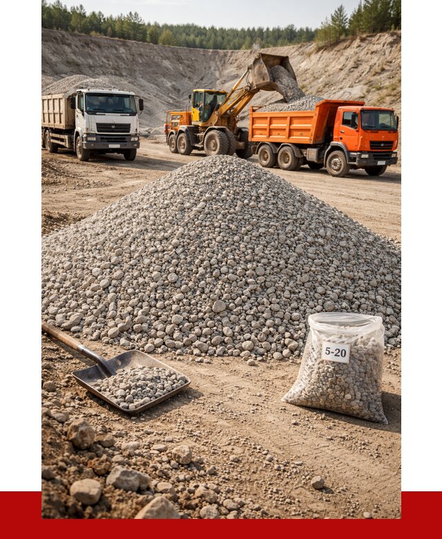 Доломитовый щебень фр. 5-20 в Барабинске от 4266 р. | ПРОНЕРУДБбн
