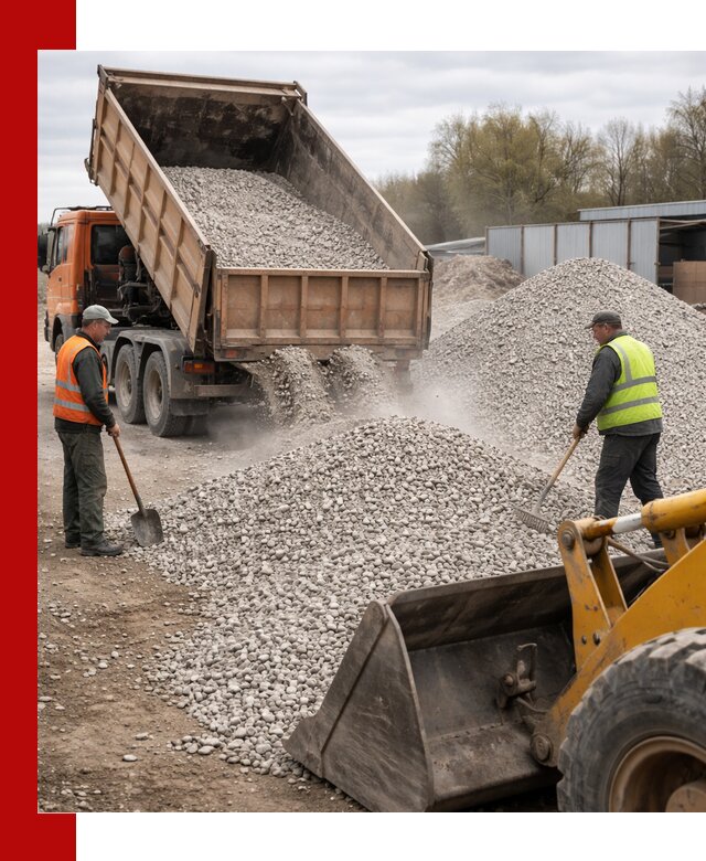 Доломитовый щебень фракции 5-20 с доставкой в Барабинске