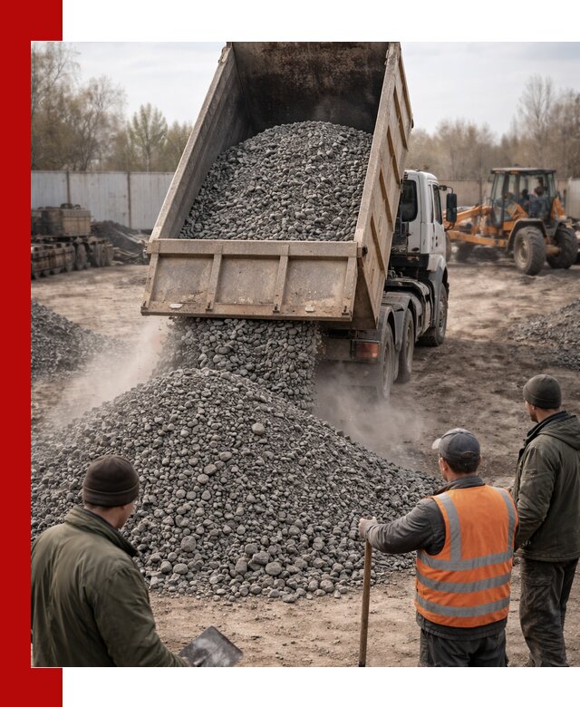 Доставка шлакового щебня в удобные сроки по выгодной цене в Барабинске