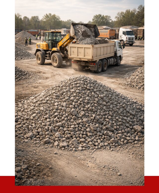 Вторичный щебень фракция 40-70 в Барабинске от 1767 р, ПРОНЕРУДБбн