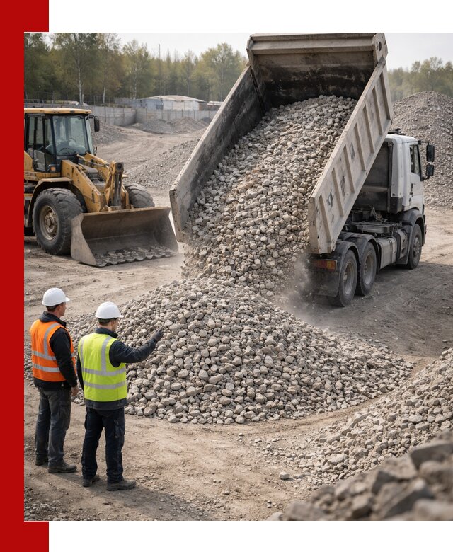 Вторичный щебень фракция 40–70 доставка в Барабинске