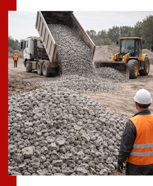 Доставка бетонного щебня фракции 20-40 в Барабинске