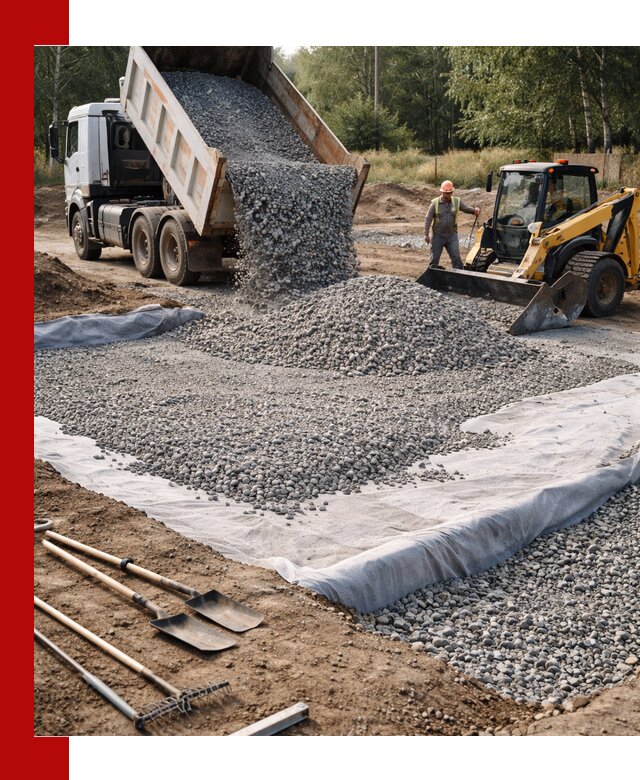 Щебень для фундамента с доставкой в Барабинске