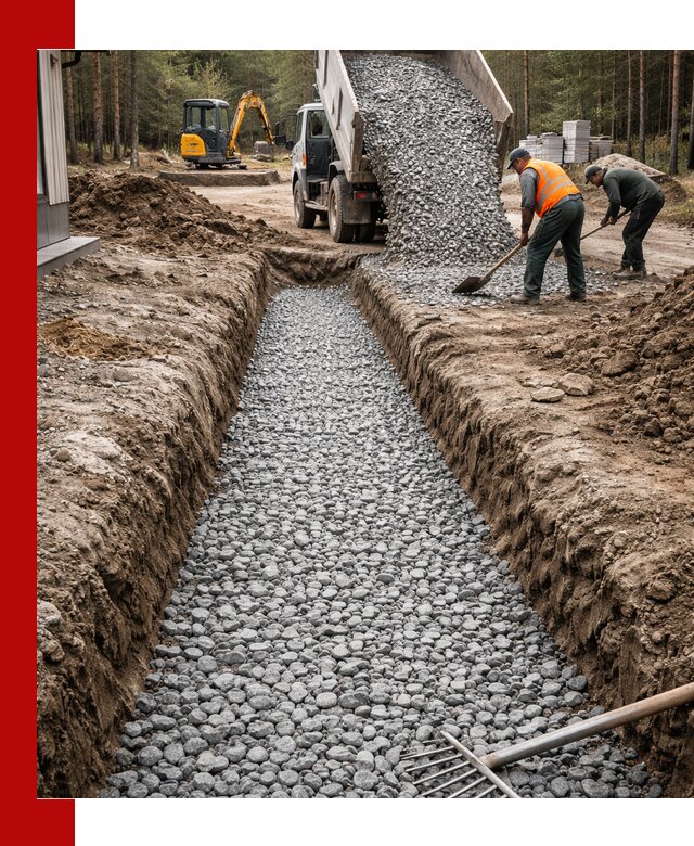 Щебень для дренажа с доставкой в Барабинске высокого качества