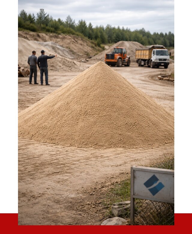 Карьерный песок навалом в Барабинске от 1828 р. | ПРОНЕРУДБбн