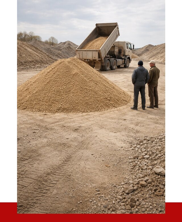 Карьерный песок крупнозернистый в Барабинске от 8633 р | ПРОНЕРУДБбн