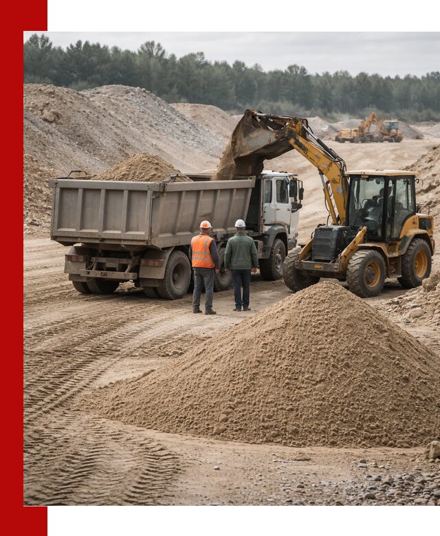 Карьерный среднезернистый песок с доставкой в Барабинске