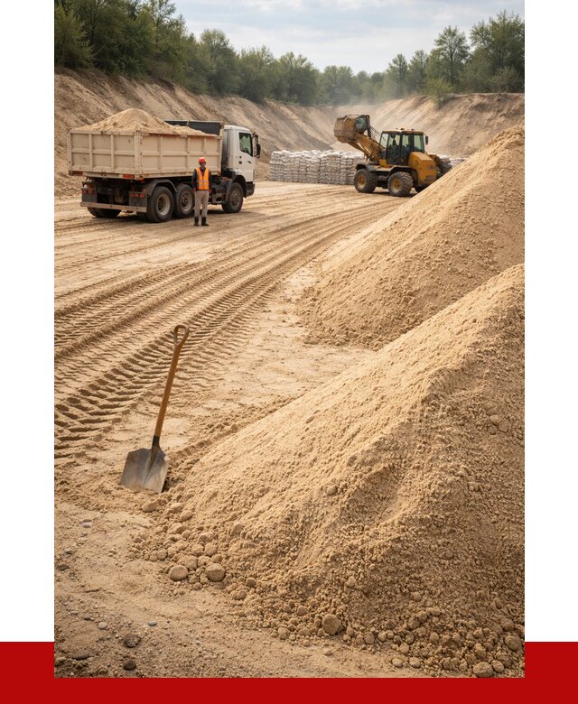 Карьерный песок мелкозернистый в Барабинске от 9141 р. | ПРОНЕРУДБбн