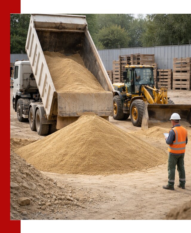 Доставка карьерного мелкозернистого песка в Барабинске