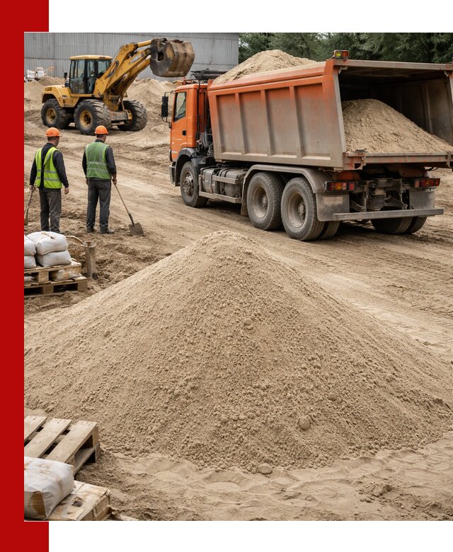 Доставка и продажа мытого речного песка в Барабинске