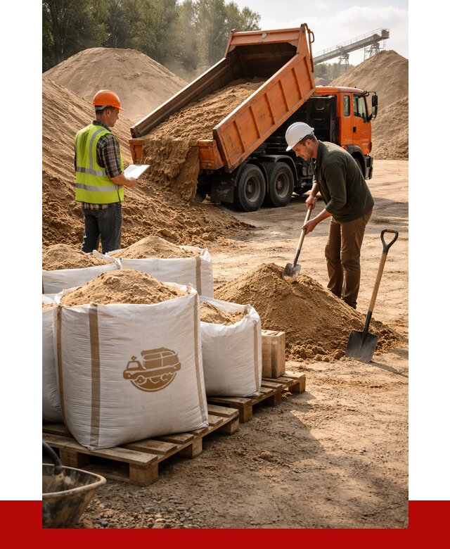 Строительный песок в Барабинске от 2235 р. с доставкой, ПРОНЕРУДБбн