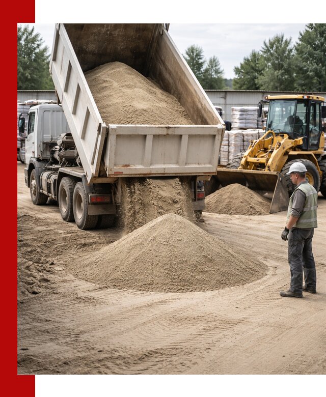 Поставка и доставка песка для бетона в Барабинске