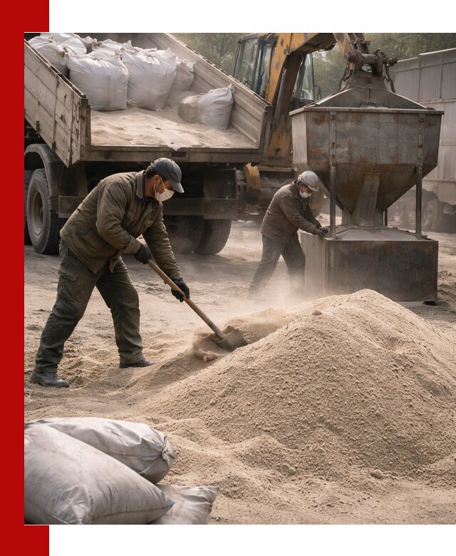 Кварцевый песок для пескоструя в Барабинске — доставка и качество