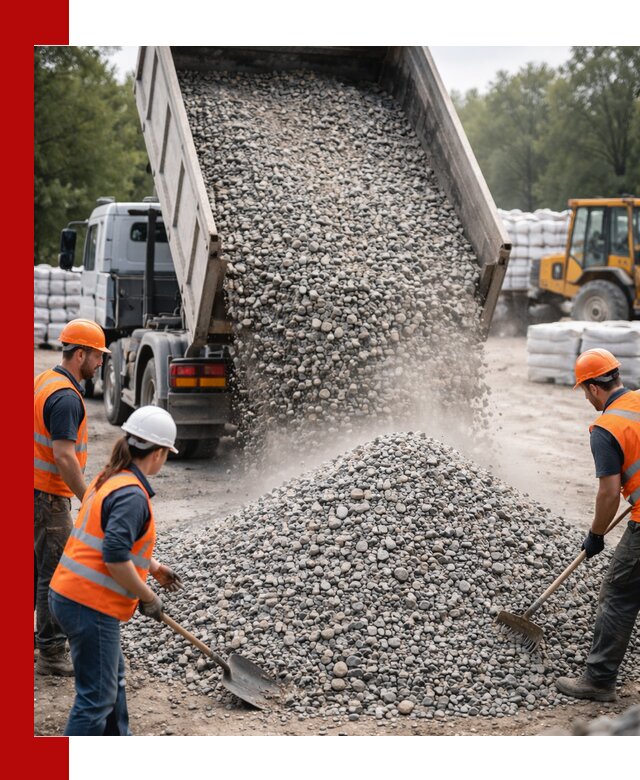 Доставка гравия и камня в Барабинске оптом и в розницу