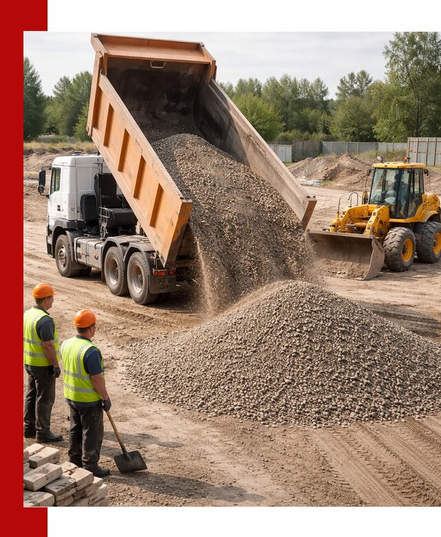 Доставка щебёночно-песчаной смеси ЩПС С7 в Барабинске