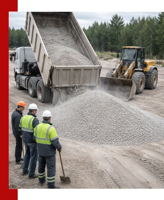 Известняковый отсев 0-5 доставка в Барабинске быстро и выгодно