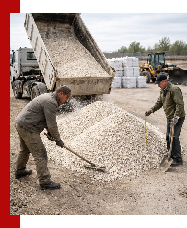 Мраморная крошка с доставкой и разгрузкой в Барабинске