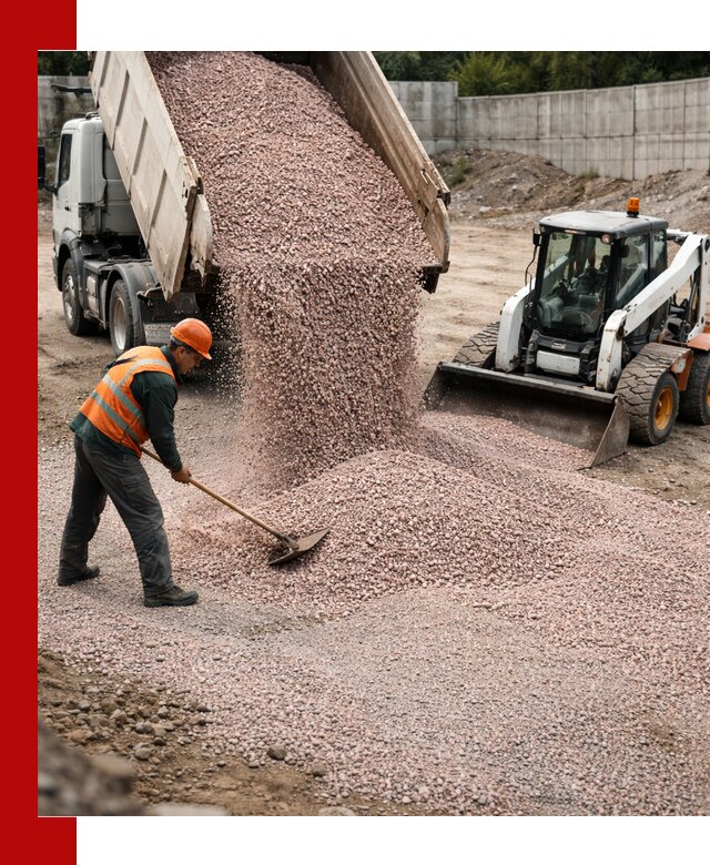 Крошка розовый гранит с доставкой в Барабинске от производителя