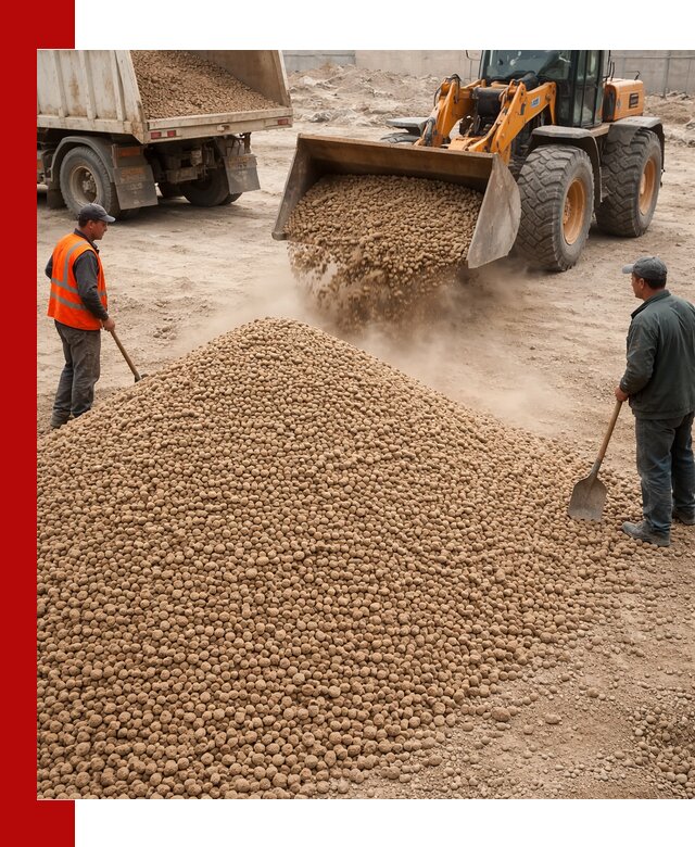 Керамзит фракция 10-20 с доставкой в Барабинске