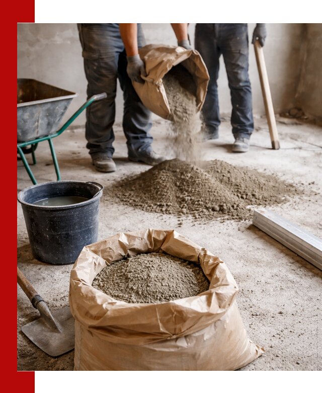 Доставка сухой смеси для стяжки в Барабинске