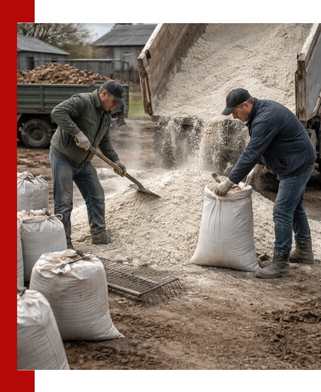 Доставка извести пушонки в Барабинске оптом и мелким оптом