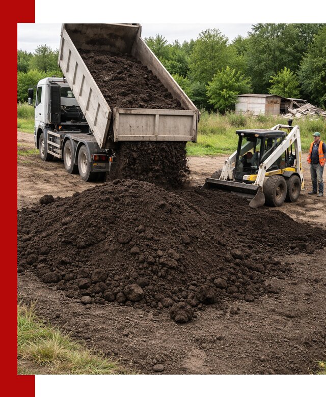 Поставка плодородной земли с доставкой самосвалом в Барабинске