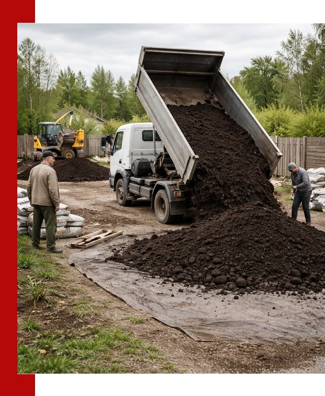 Доставка качественного почвогрунта в Барабинске оптом и в розницу