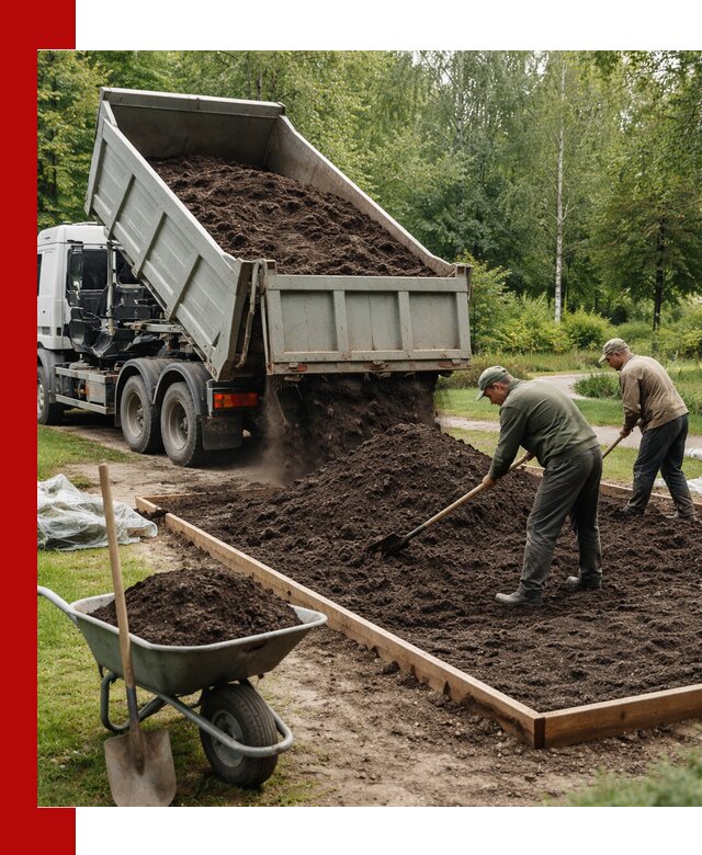 Доставка грунта для озеленения и благоустройства в Барабинске