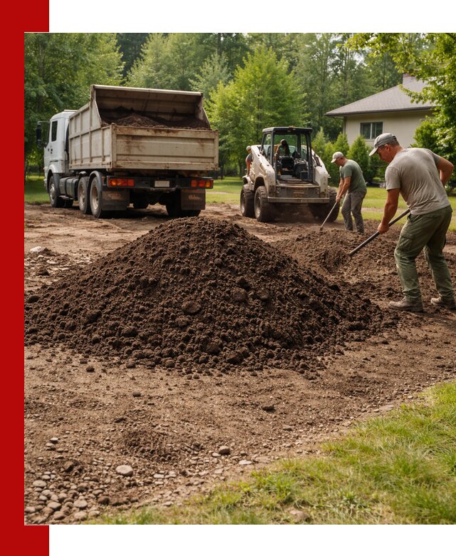 Доставка и укладка грунта для газона в Барабинске