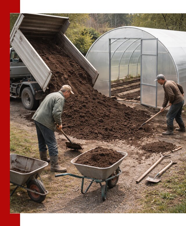 Грунт для теплицы с доставкой в Барабинске — плодородный субстрат под растения