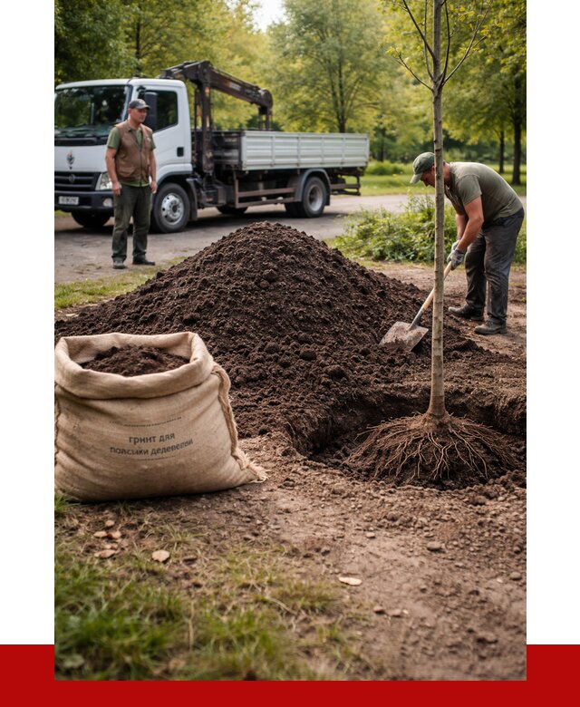 Грунт для посадки деревьев в Барабинске от 1219 р. | ПРОНЕРУДБбн
