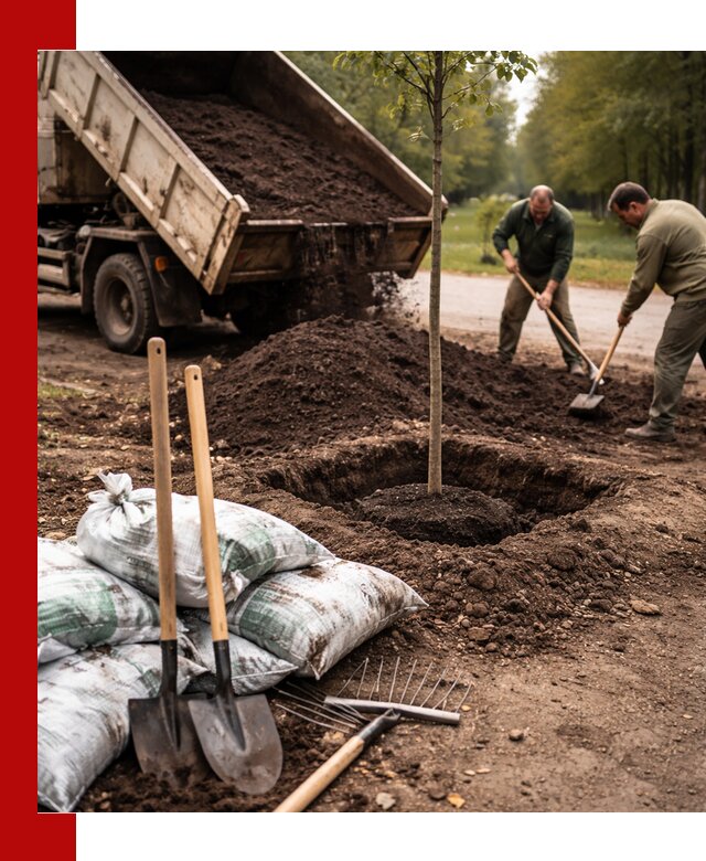 Грунт для посадки деревьев в Барабинске — доставка и подготовка почвы