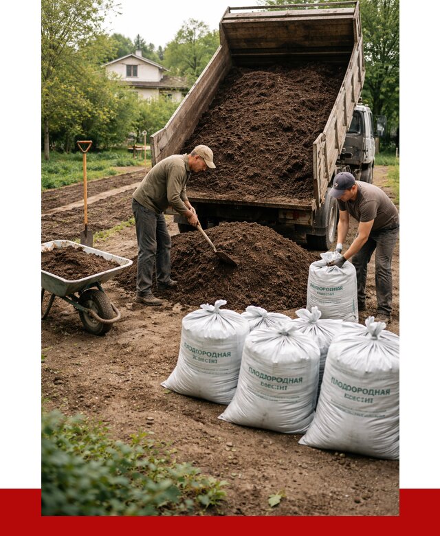 Плодородная смесь в Барабинске от 4266 р./куб с доставкой | ПРОНЕРУДБбн