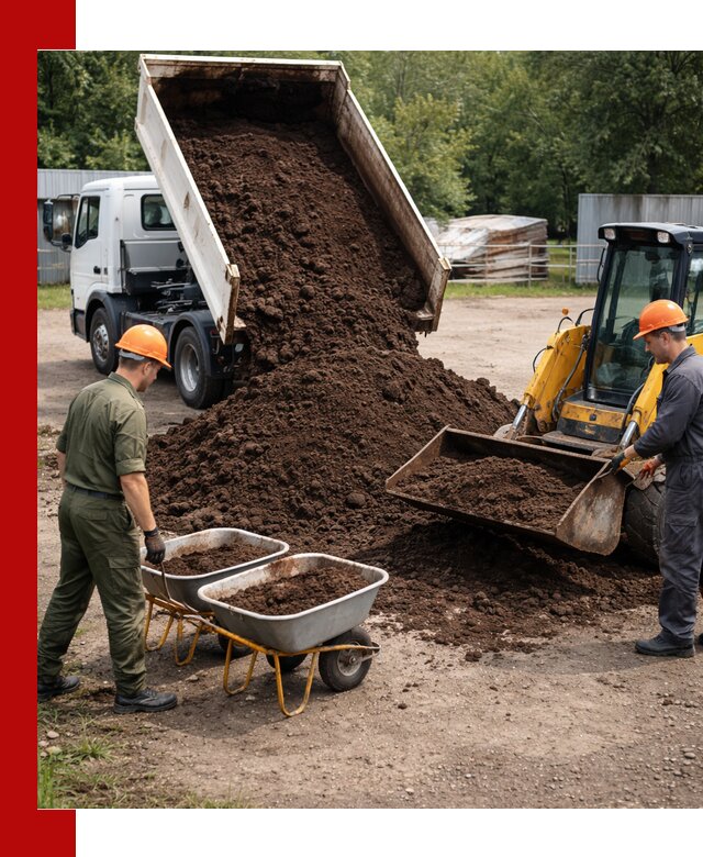 Доставка торфо-земляной смеси в Барабинске для огорода и ландшафта
