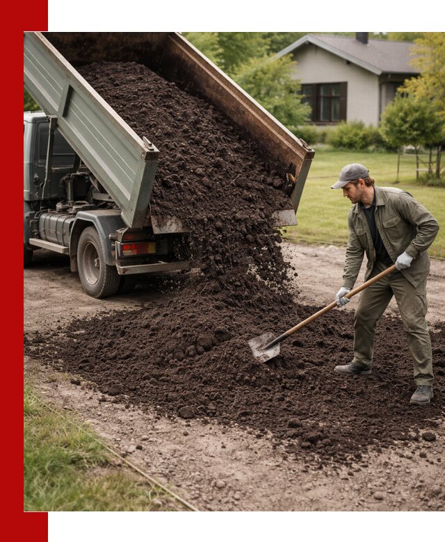 Чернозем для газона с доставкой в Барабинске быстро и качественно