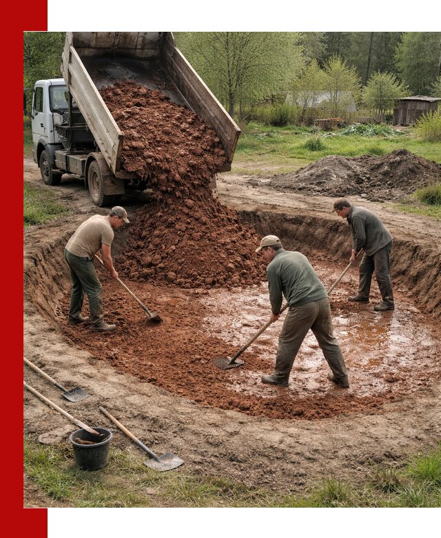 Купить качественную глину для пруда в Барабинске