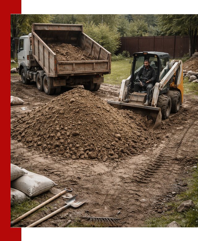 Суглинок для планировки участков в Барабинске с доставкой и выгрузкой