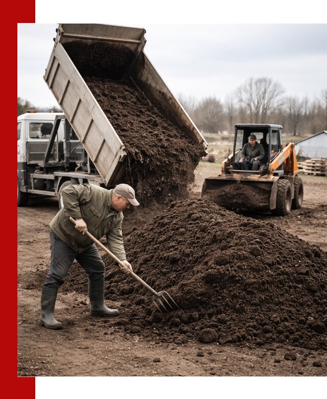 Доставка и продажа перегноя в Барабинске быстро и дешево