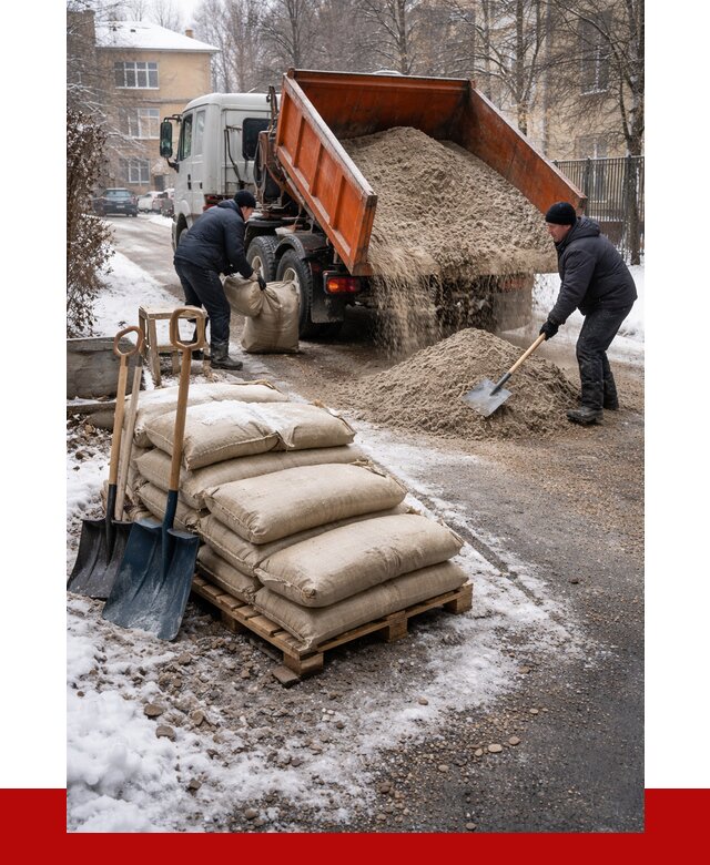 Противогололедные материалы оптом в Барабинске от 4266 р. | ПРОНЕРУДБбн