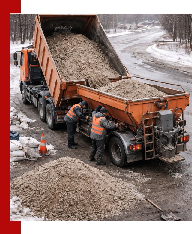 Поставка и вывоз пескосоля в Барабинске оптом и в розницу