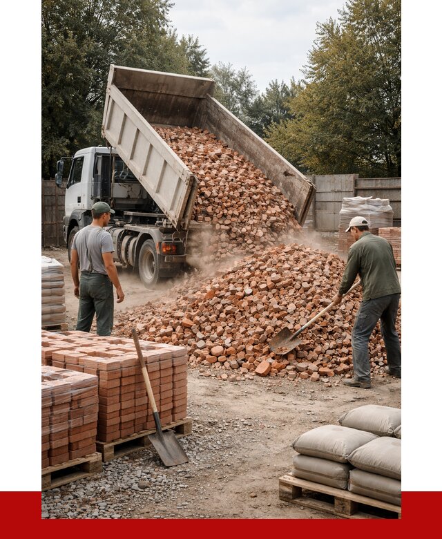 Бой кирпича в Барабинске с доставкой от 4266 руб/куб | ПРОНЕРУДБбн