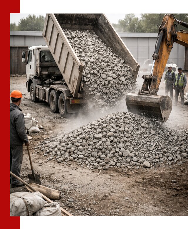 Доставка дробленого бетона в Барабинске оптом и в розницу